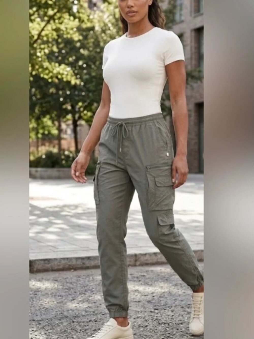 Like New! STANDARD CLOTH Cargo Drawstring Jogger Pants Size S